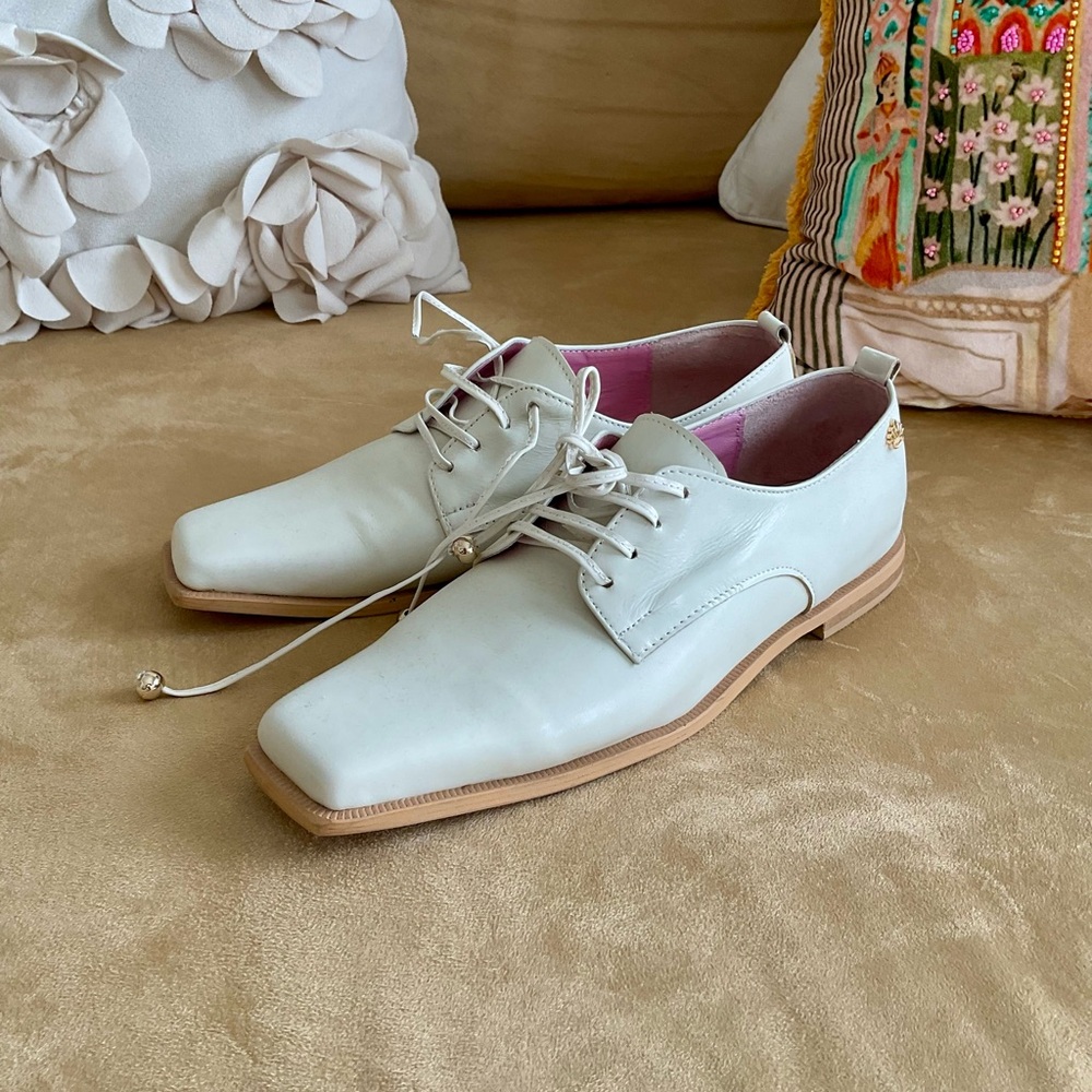 Las Pepas Argentina’s brand white leather women 👟 shoes